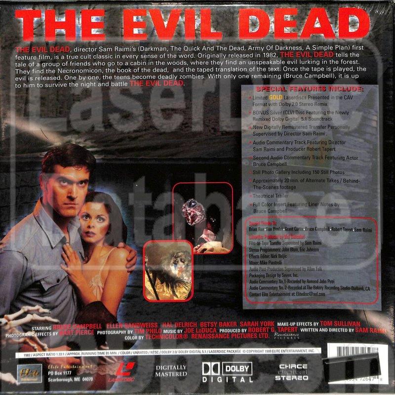 DVD Exotica: The Definitive Evil Dead 1 and 2 (Laserdisc/ DVD/ Blu